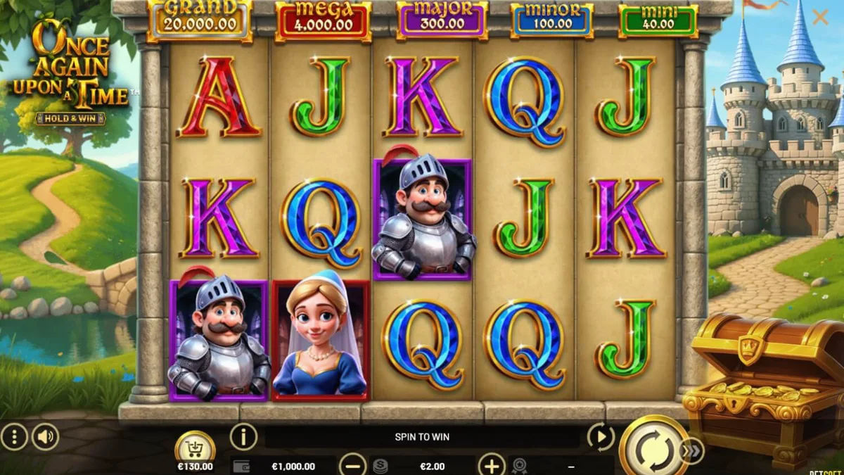Interface do jogo Once Again Upon A Time em um dispositivo móvel
