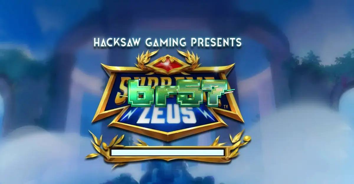 Interface do slot Supreme Zeus com Zeus e elementos mitológicos